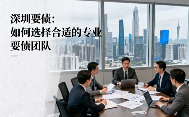 深圳要債:如何選擇合適的專業要債團隊